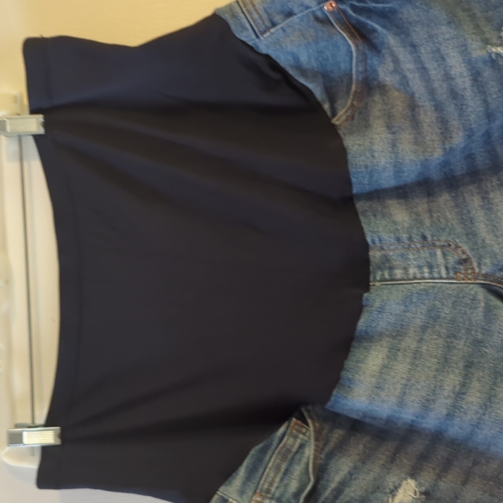 Maternity Denim Shorts - Picture 2 of 6